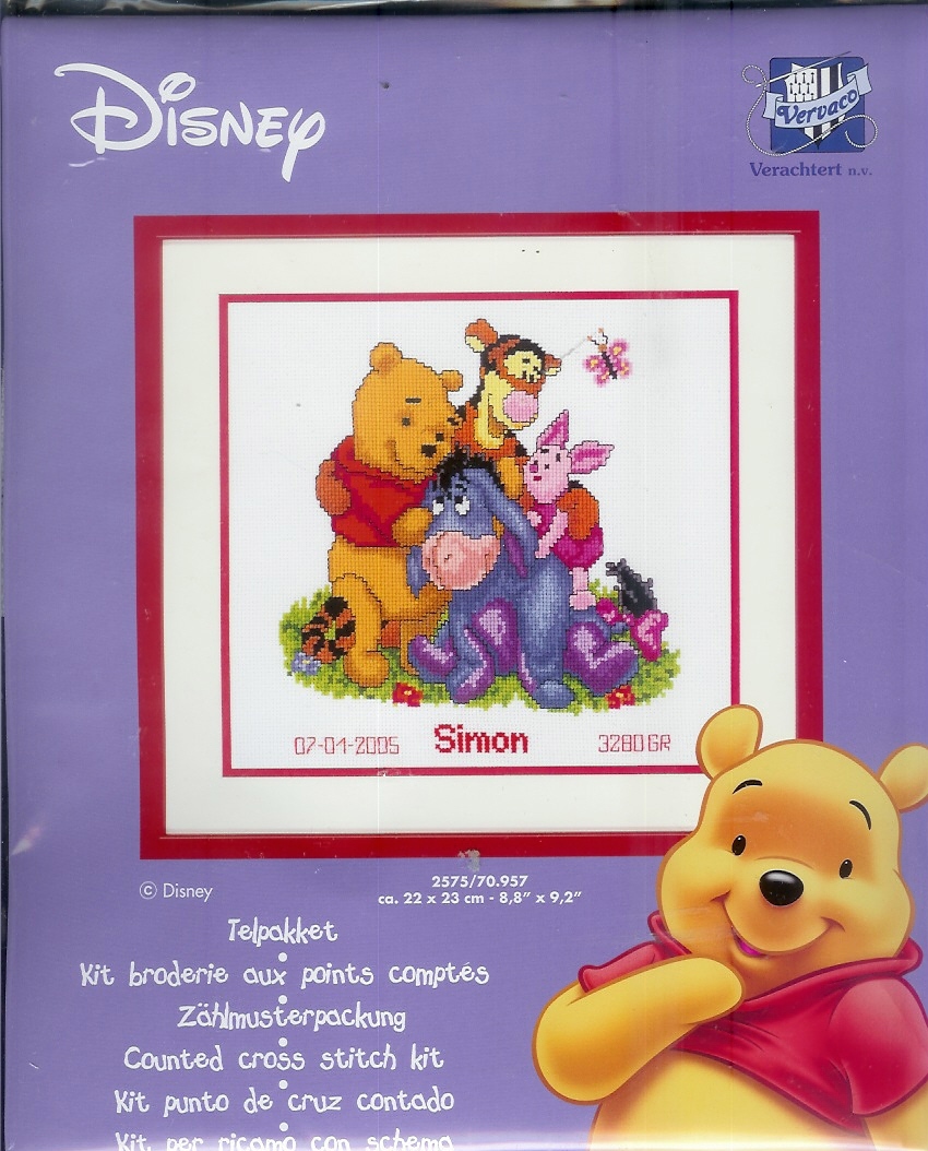 WINNIE THE POOH BORDUURPAKKET GEBOORTE, SIMON - nr. 1