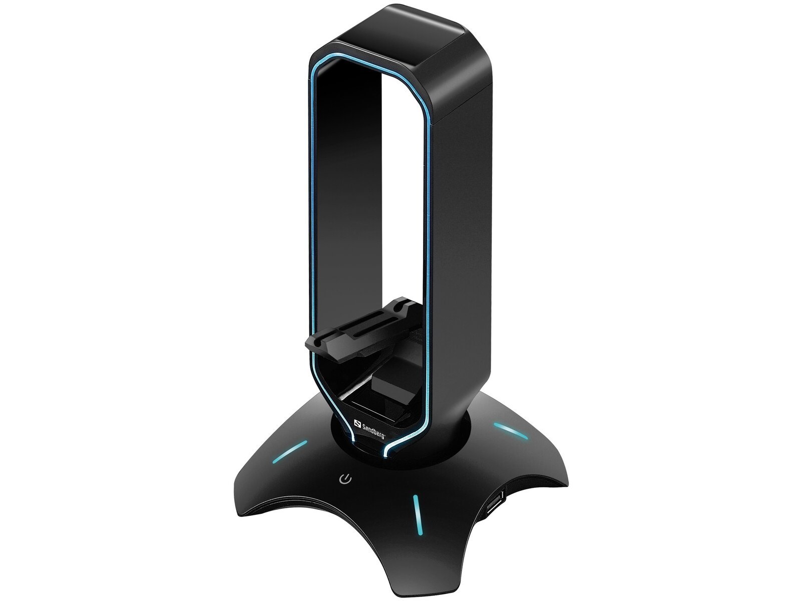 3in1 USB 3.0 Hub Bungee Stand slimme houder voor uw headset - Afbeelding 2