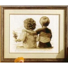 Borduurpakket VRIENDSCHAP NIEUW ! - nr. 1