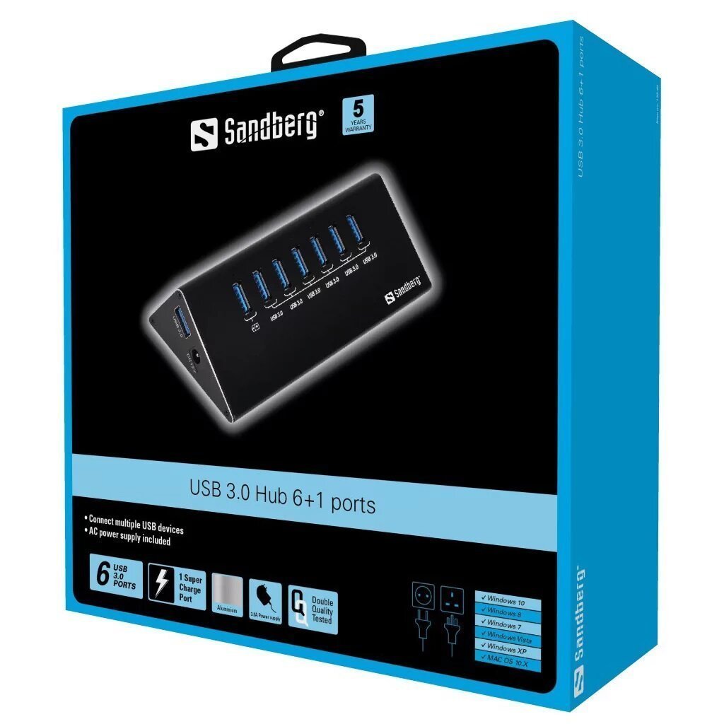 USB 3.0 Hub 6 + 1 ports - Afbeelding 4