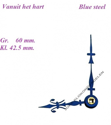 = Franse pendule wijzers = Fleur de Lys =35837 - nr. 1