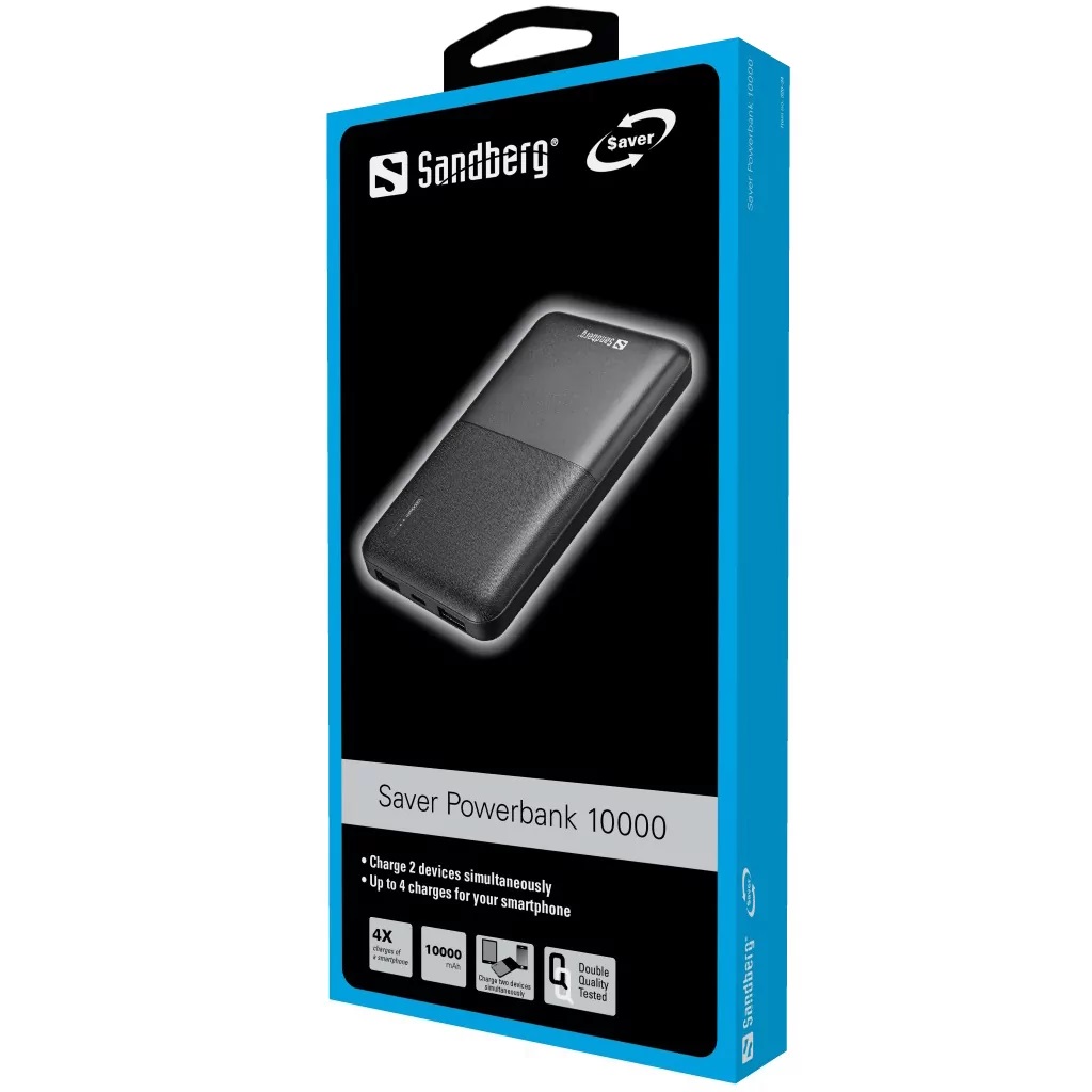 Saver Powerbank 10000 draagbare batterij opgeladen via USB - Afbeelding 4