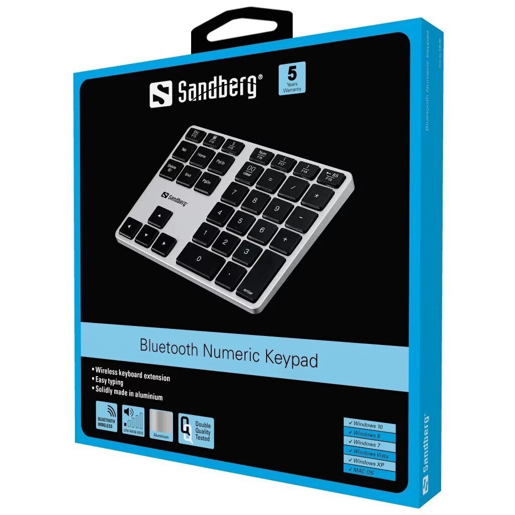 Bluetooth Numeric Keypad Aluminium - Afbeelding 4