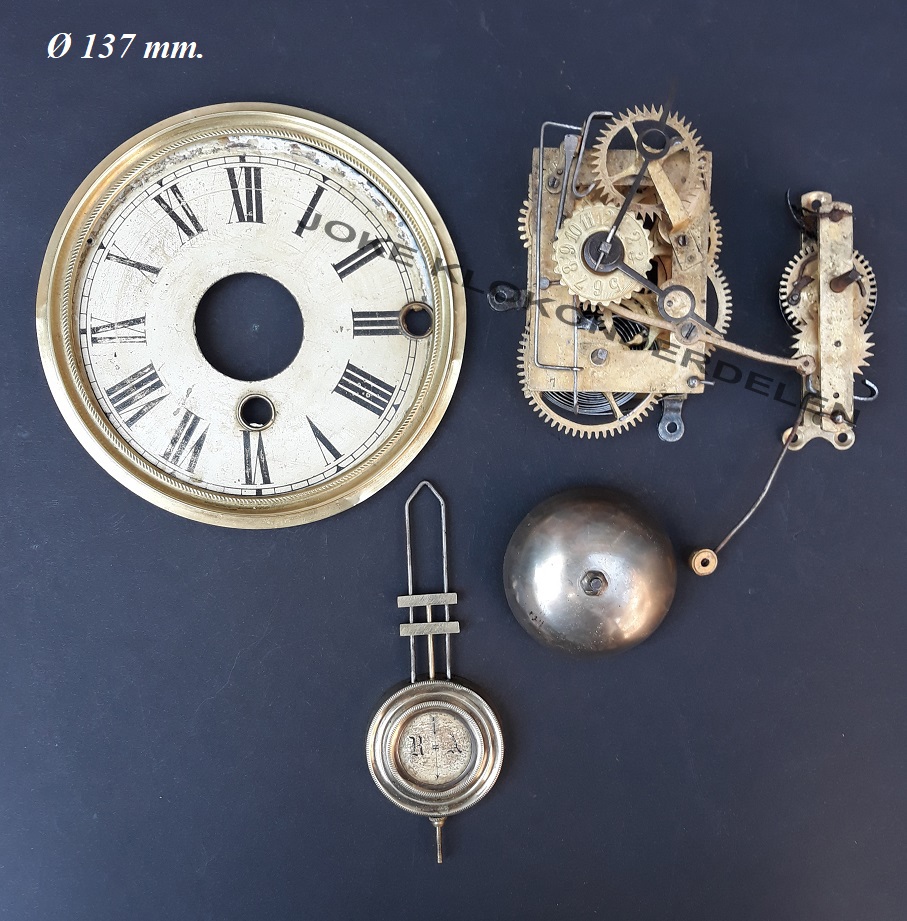 == Tafelklok uurwerk = oud =42316