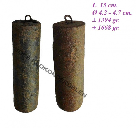 == 2 Gewichten = Luikse klok = oud =36462