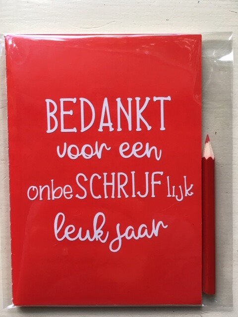 notitieboekje thema; afscheid / afscheidscadeautje voor de juf & meester - Afbeelding 3