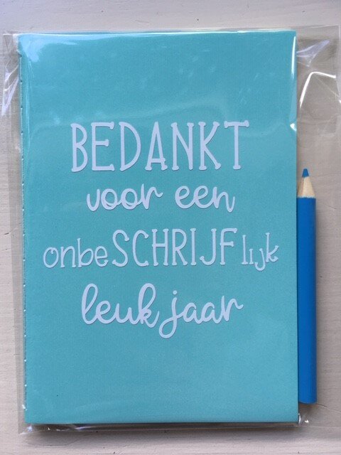 notitieboekje thema; afscheid / afscheidscadeautje voor de juf & meester - Afbeelding 4