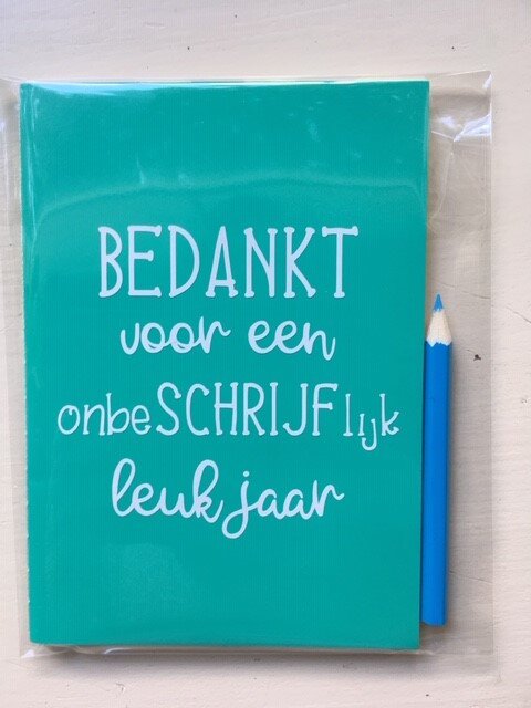 notitieboekje thema; afscheid / afscheidscadeautje voor de juf & meester - Afbeelding 5