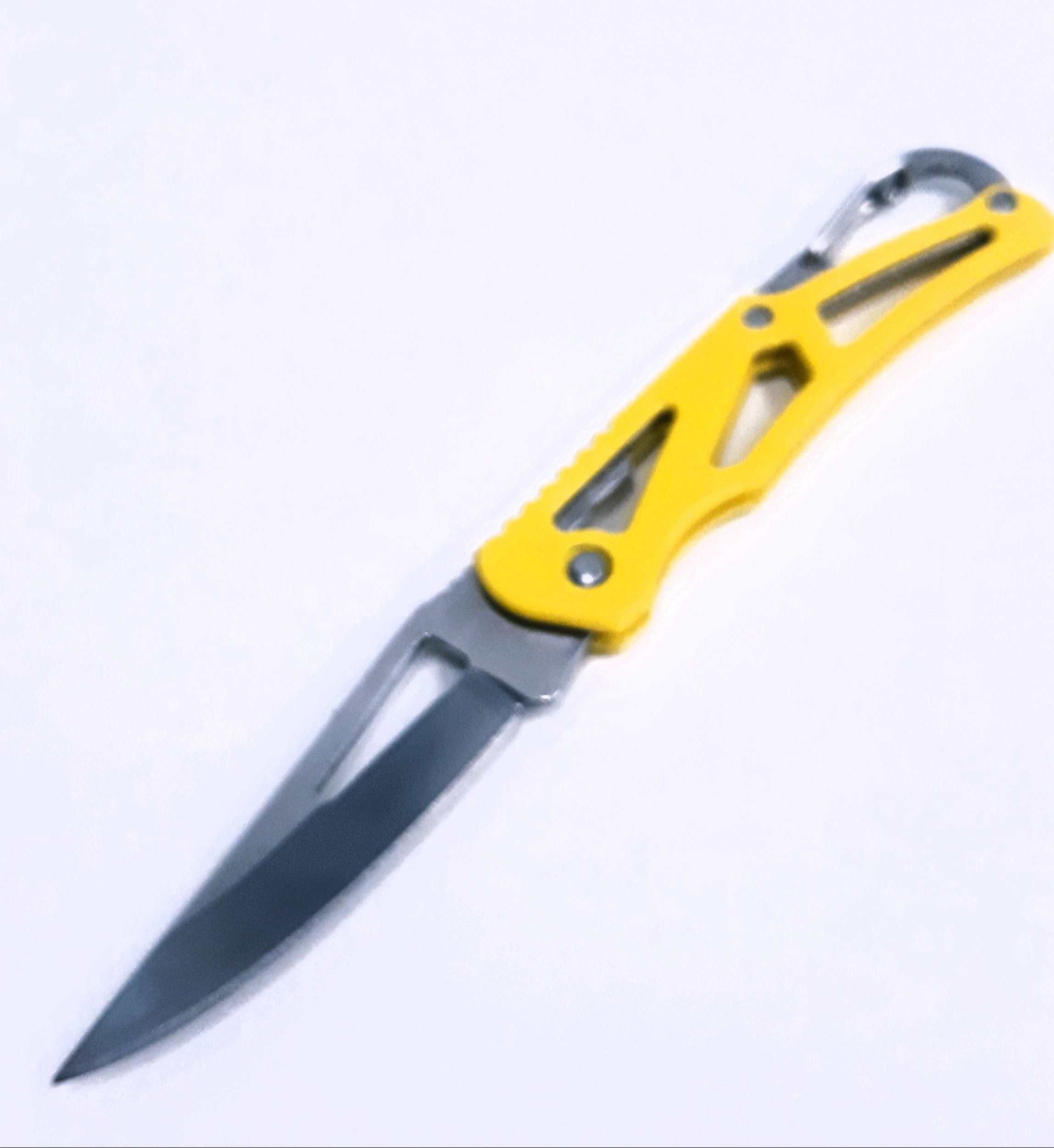 M06 Geel Compact sleutelhanger zakmes - nr. 1