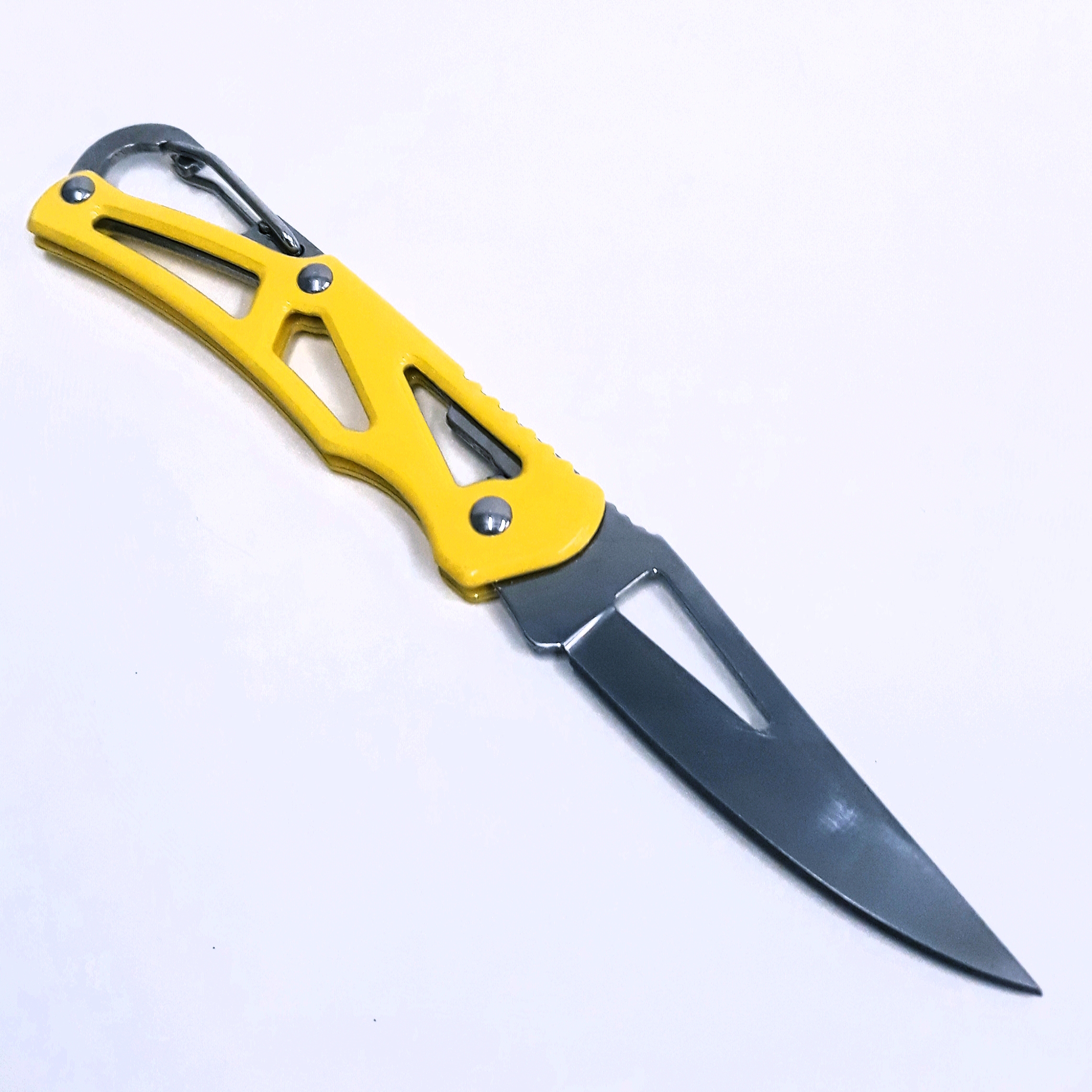 M06 Geel Compact sleutelhanger zakmes - Afbeelding 4
