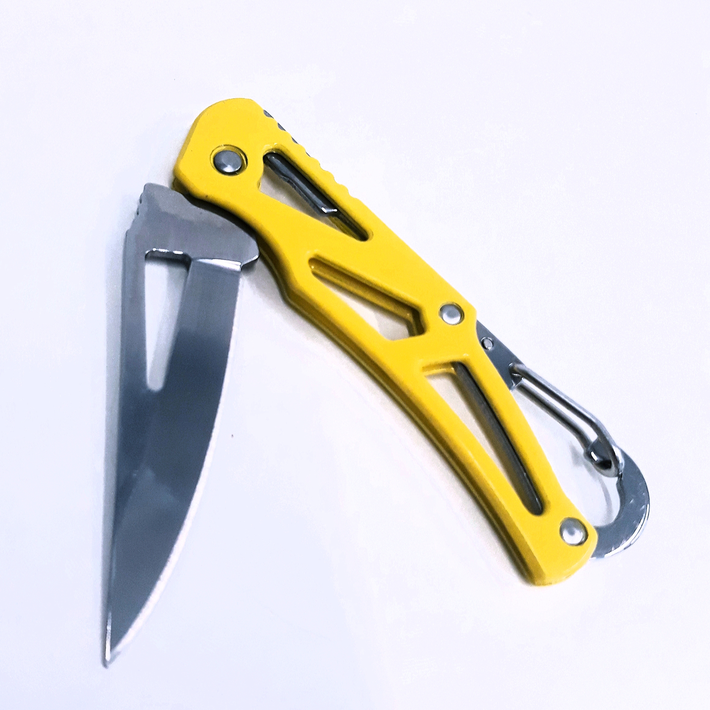 M06 Geel Compact sleutelhanger zakmes - Afbeelding 5
