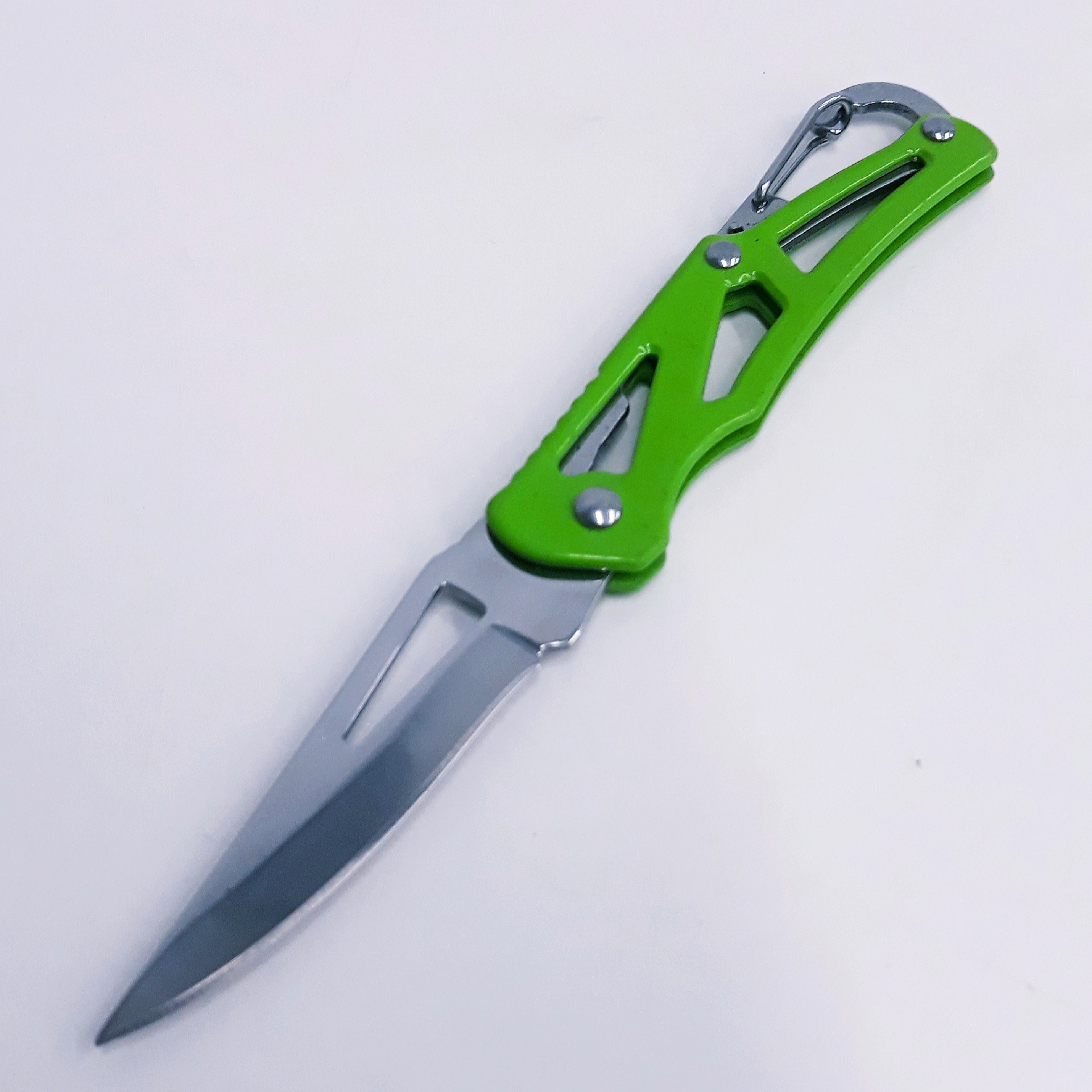 M06 Groen Compact sleutelhanger zakmes - nr. 1