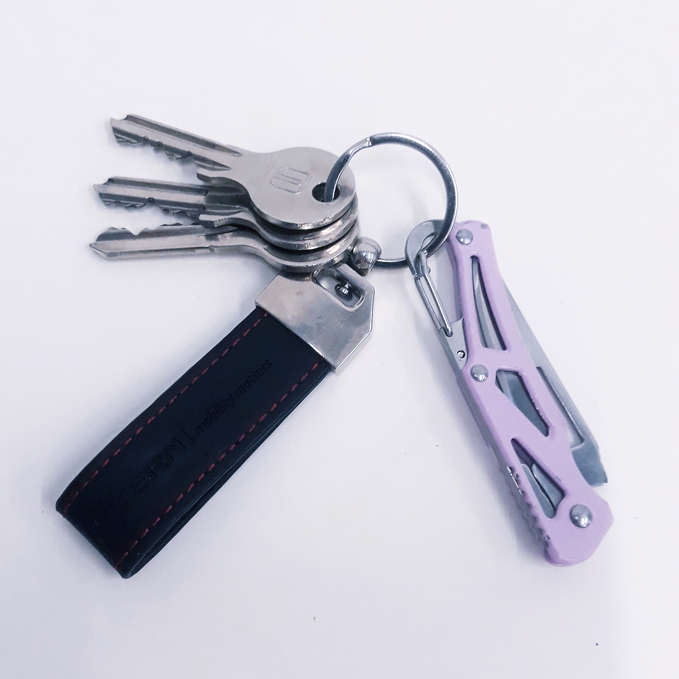 M06 Lila Compact sleutelhanger zakmes - Afbeelding 2
