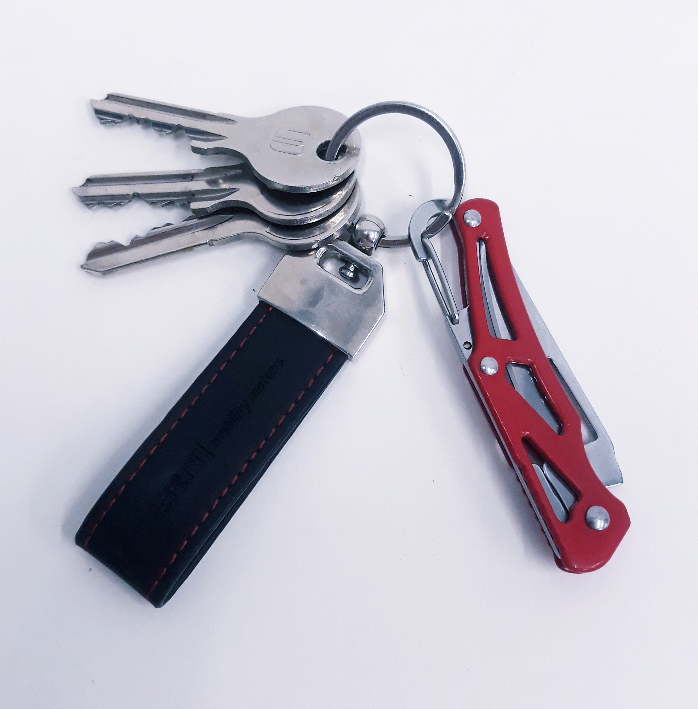 M06 Rood Compact sleutelhanger zakmes - Afbeelding 2