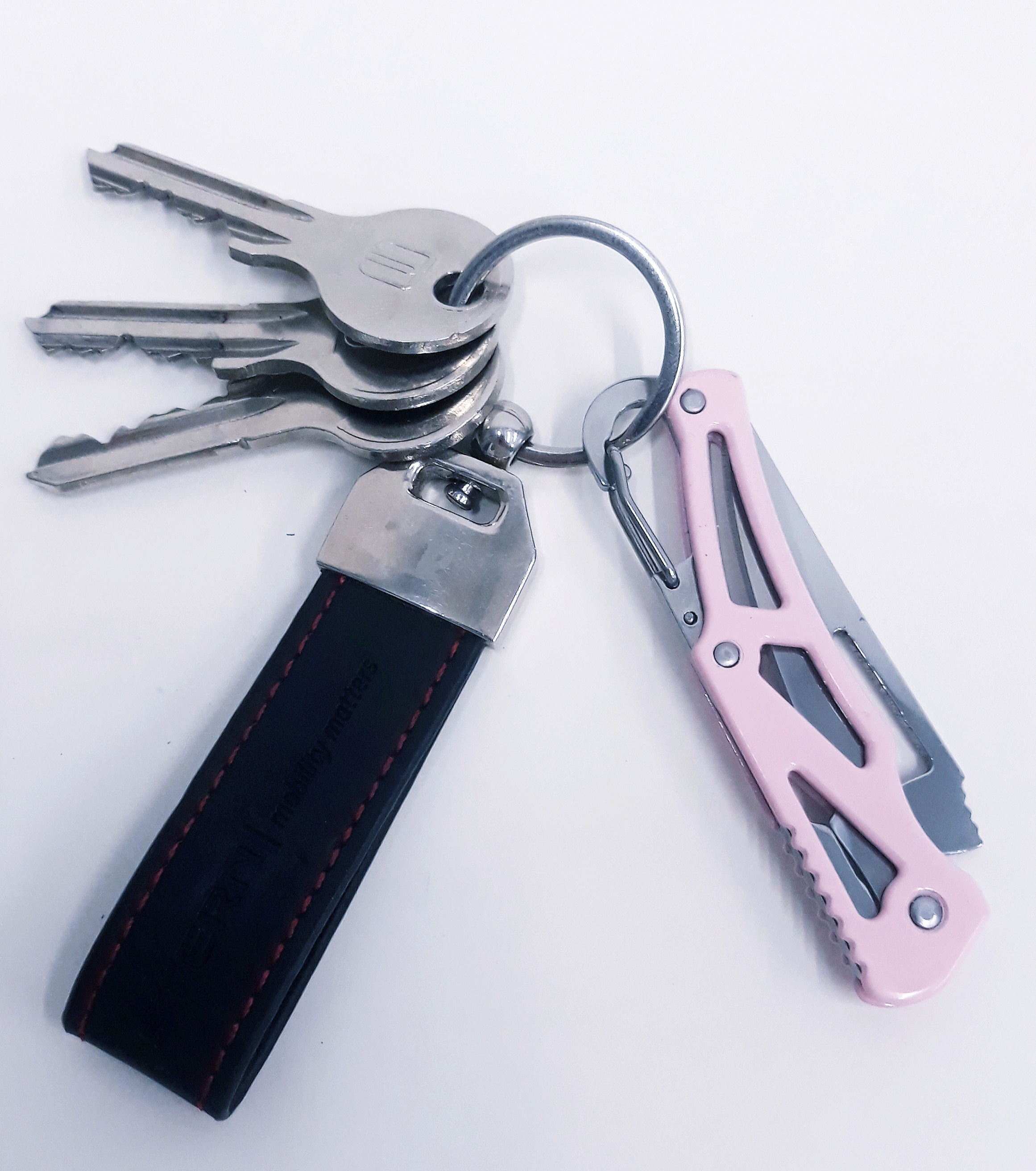 M06 Roze Compact sleutelhanger zakmes - Afbeelding 2