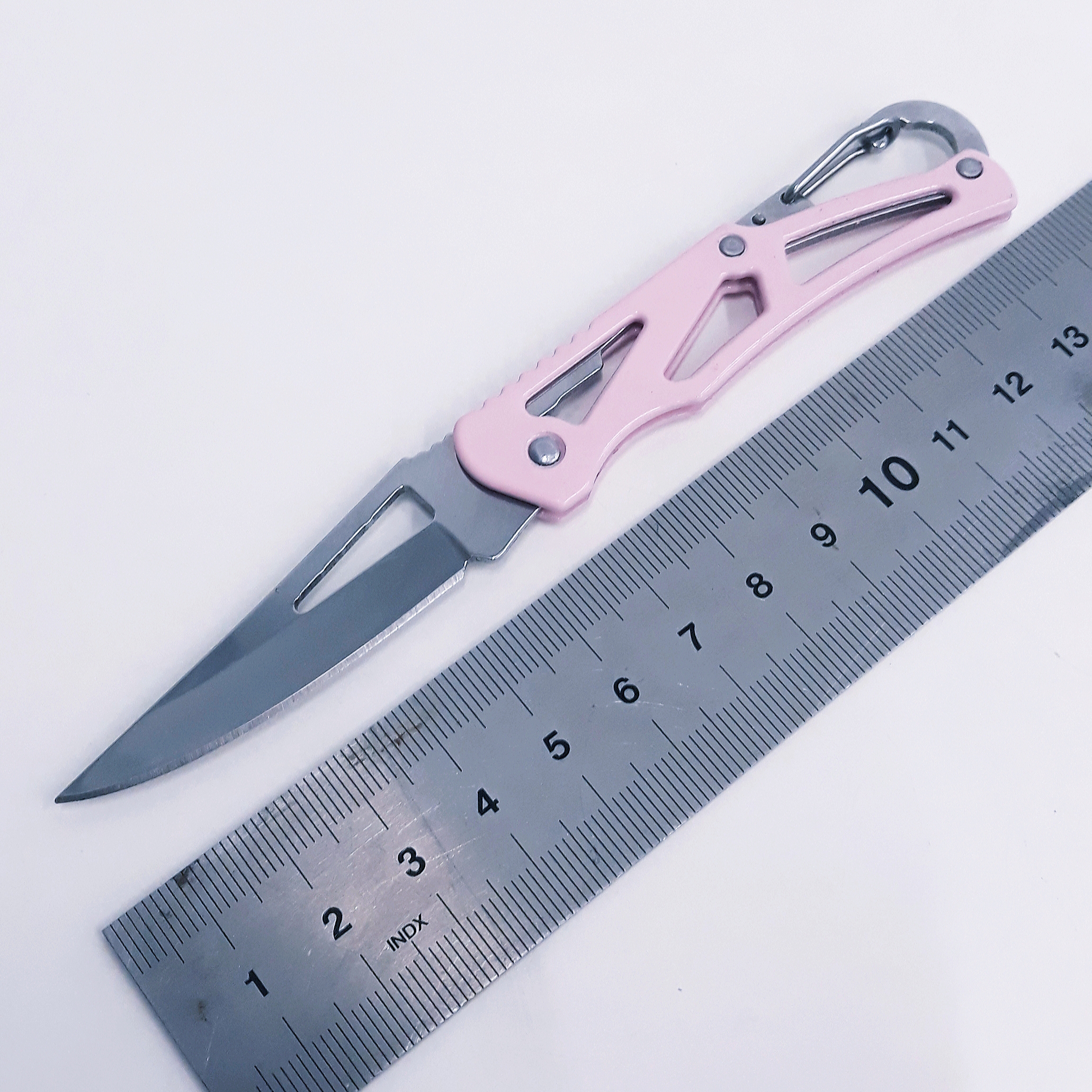 M06 Roze Compact sleutelhanger zakmes - Afbeelding 3