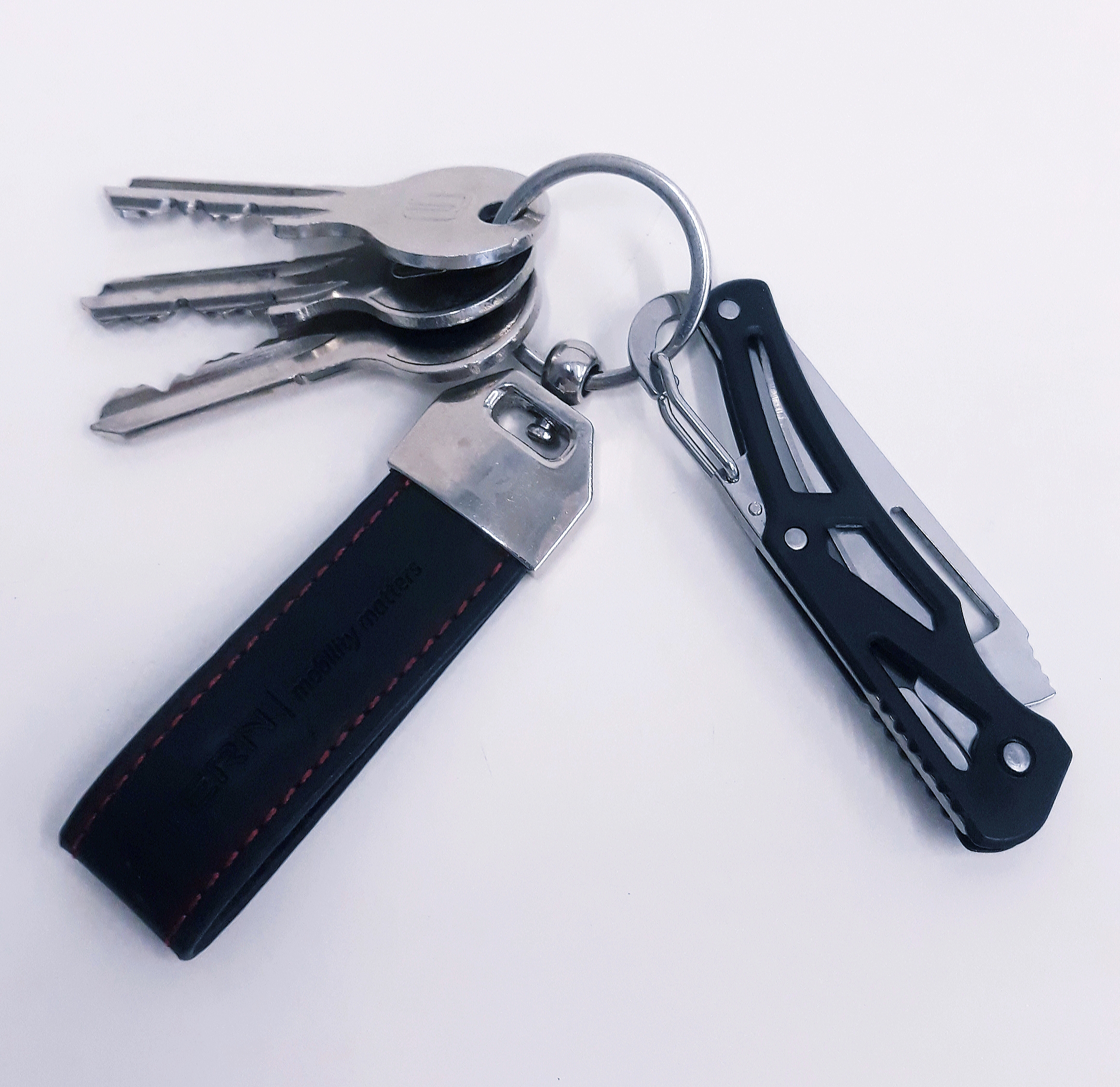 M06 Zwart Compact sleutelhanger zakmes - Afbeelding 2