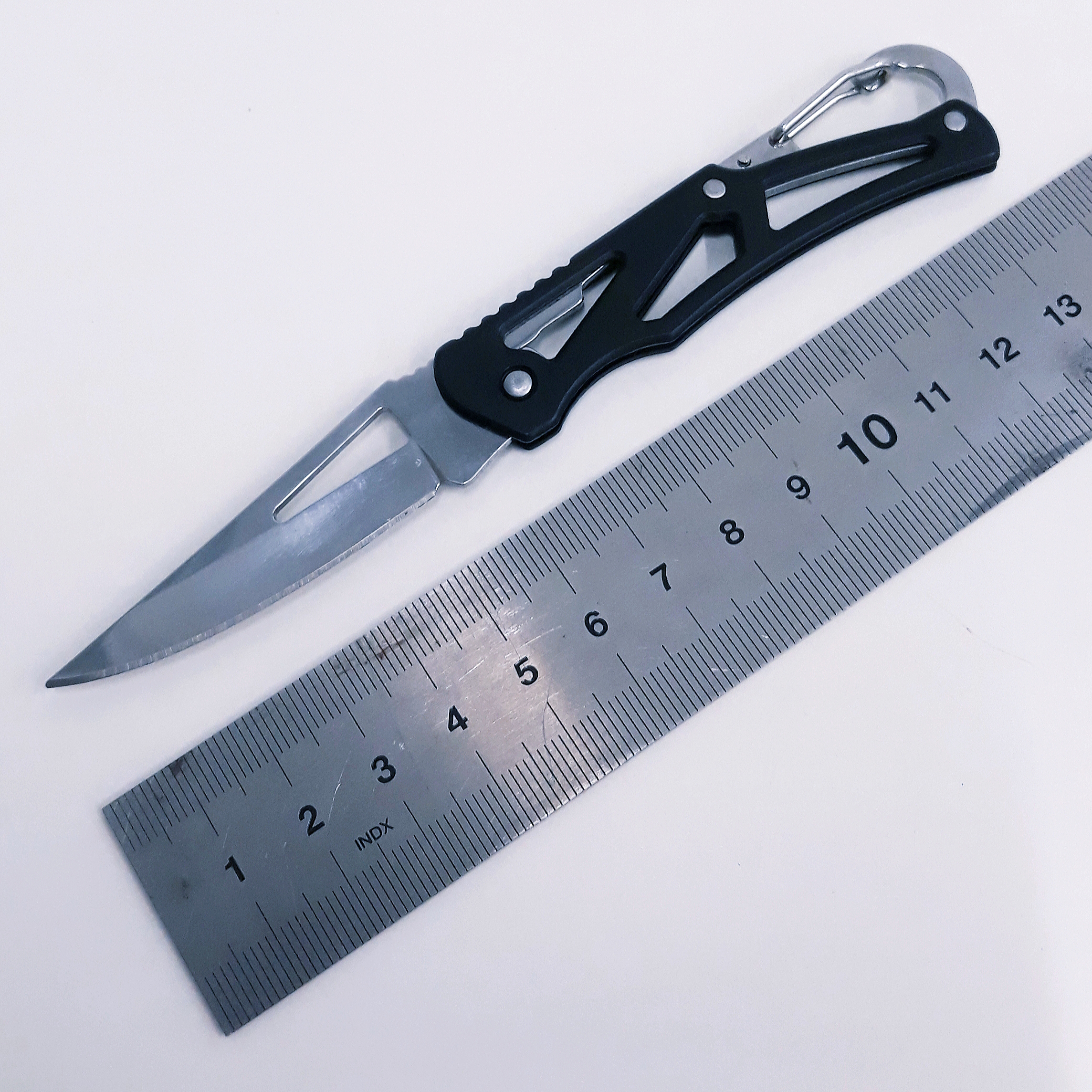 M06 Zwart Compact sleutelhanger zakmes - Afbeelding 3