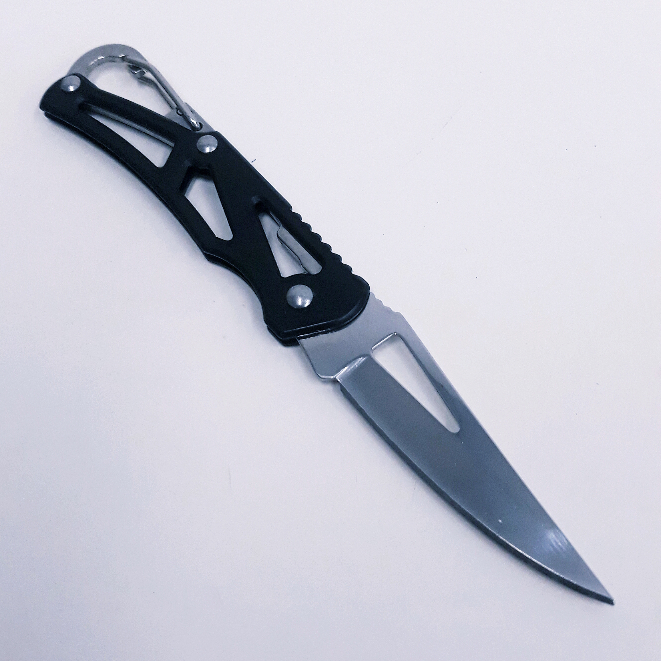 M06 Zwart Compact sleutelhanger zakmes - Afbeelding 4