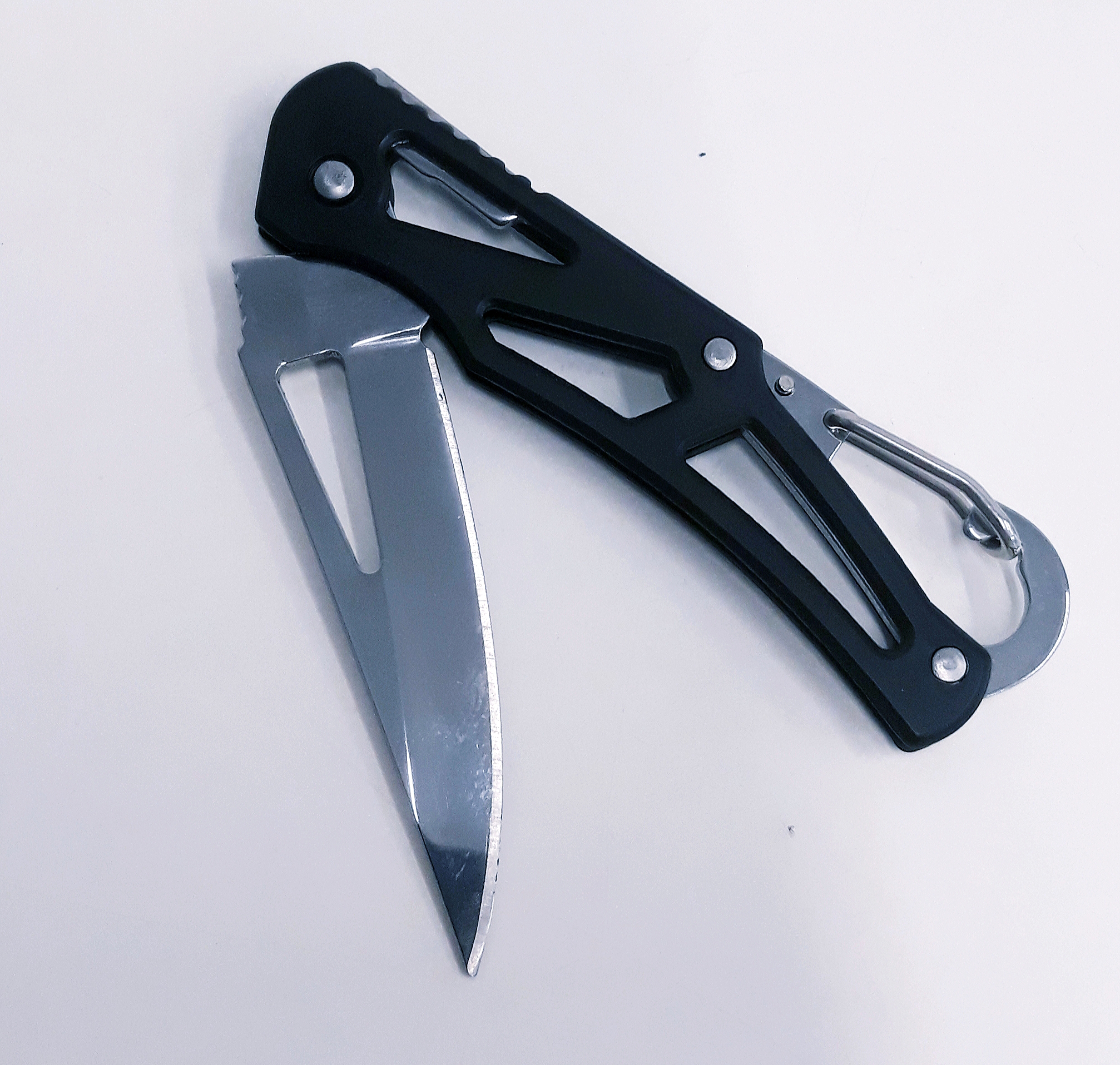 M06 Zwart Compact sleutelhanger zakmes - Afbeelding 5