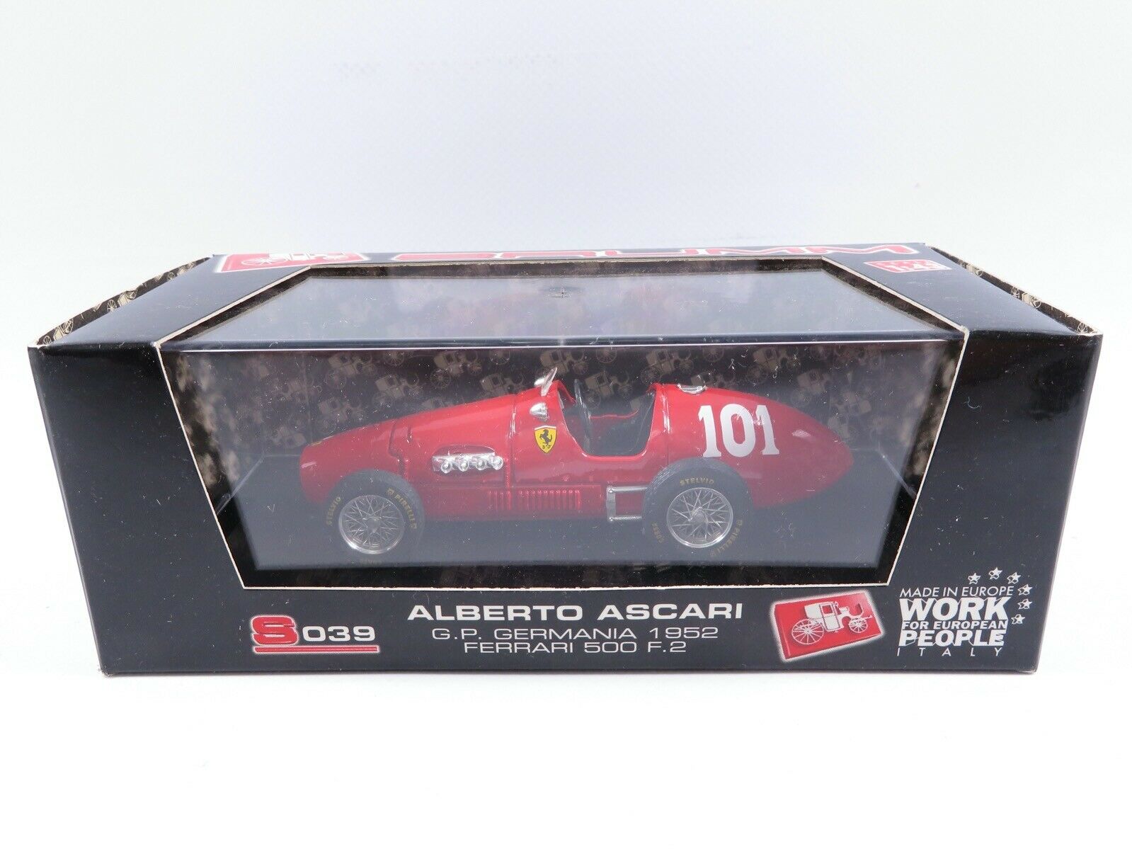 1:43 Brumm S039 Ferrari 500 F2 GP Germania 1952 #101 Alberto Ascari - Afbeelding 4