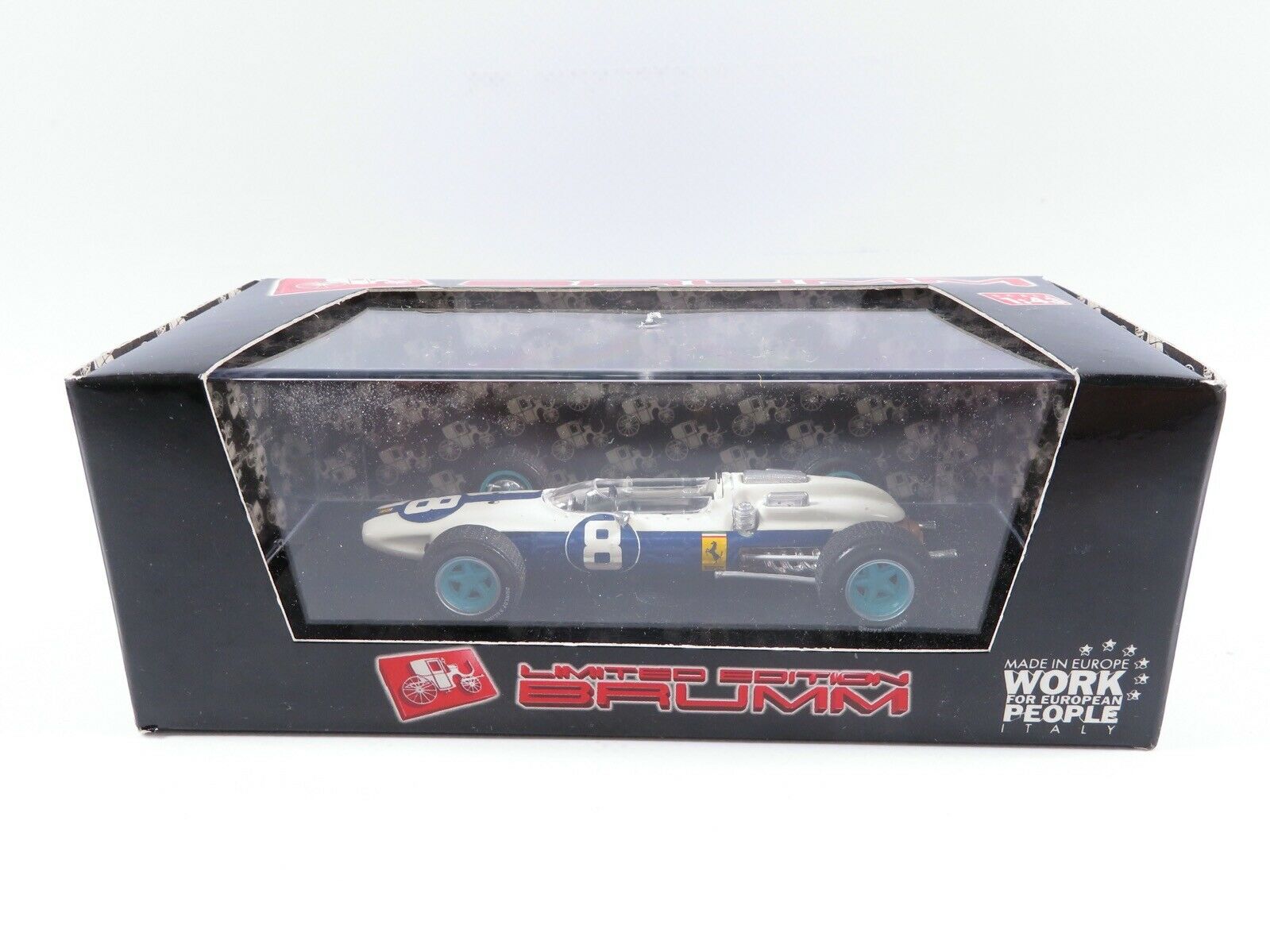 1:43 Brumm R291B Ferrari 158 GP Messico 1964 #8 Lorenzo Bandini Lim.Ed. 2879v3000 - Afbeelding 4