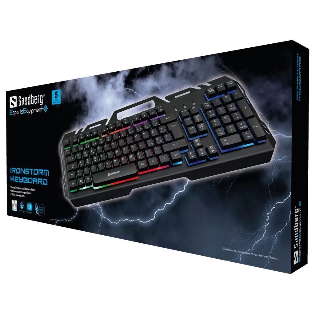 IronStorm Keyboard Nordic gamingstoetsenbord op metaalplaat - Afbeelding 4