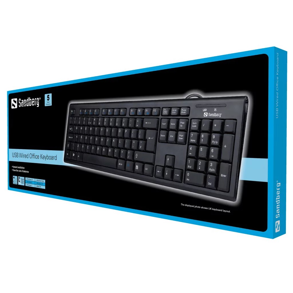 USB Wired Office Keyboard Nord - Afbeelding 4
