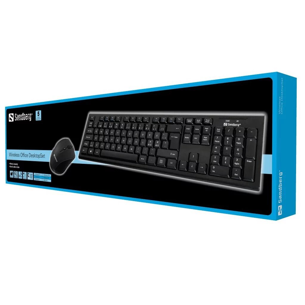 Wireless Office DesktopSet Nor toetsenbord en muis - Afbeelding 6