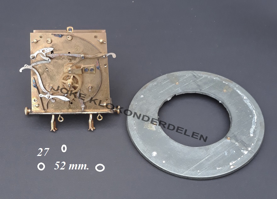 = 2 Gewicht uurwerk = G. Becker P64 = 42428