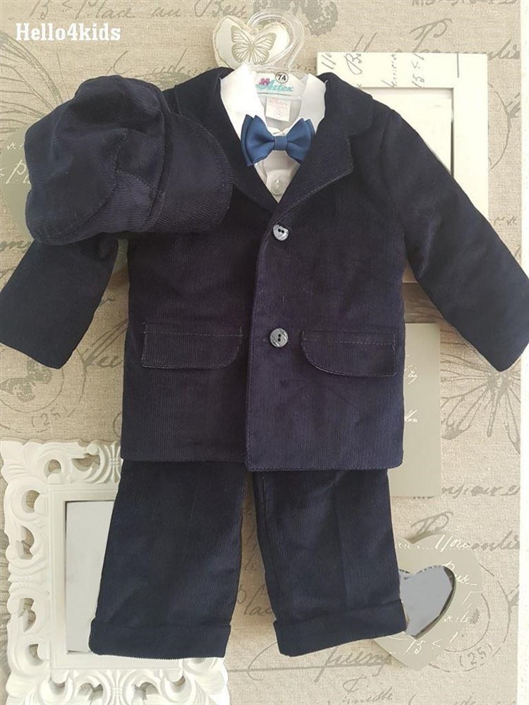 new blauw baby kostuumpje bruidsjonker kleding doop Samuel - Afbeelding 2