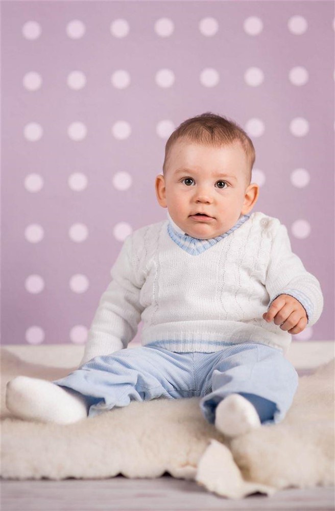 chique baby kostuumpje bruidsjonker pakje doop doopkleding bretels - Afbeelding 8