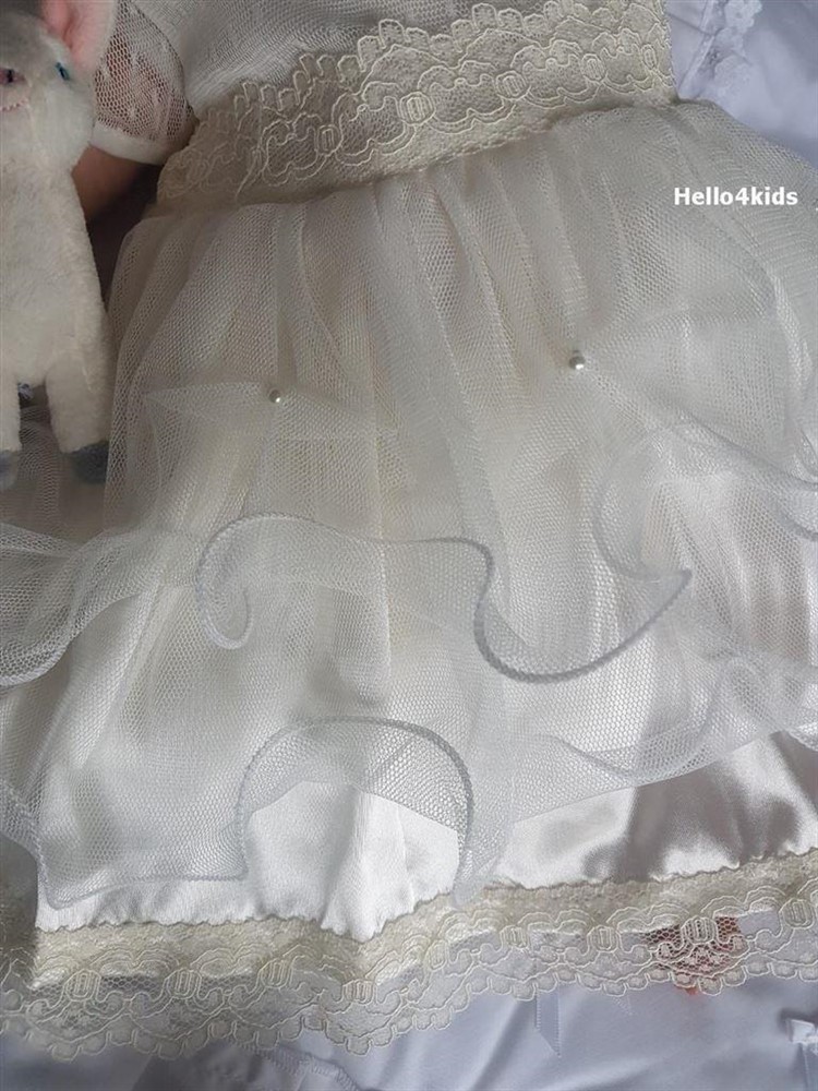 baby feestjurkje doopkleding doopjurk bruidsmeisje 301 - Afbeelding 3