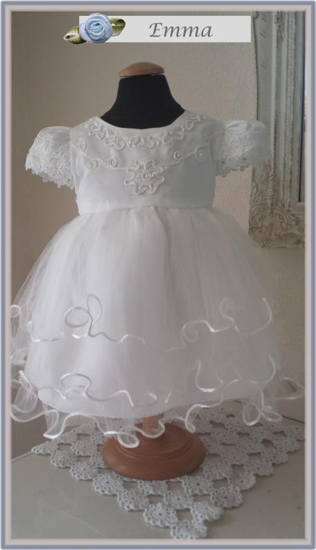baby feestjurkje doopkleding doopjurk bruidsmeisje 301 - Afbeelding 6