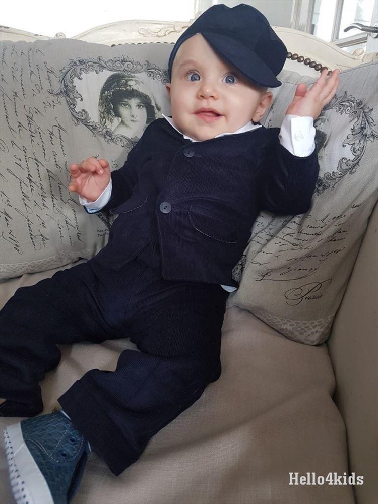 bruidsjonker romper doop baby trouwromper hemelsblauw - Afbeelding 6