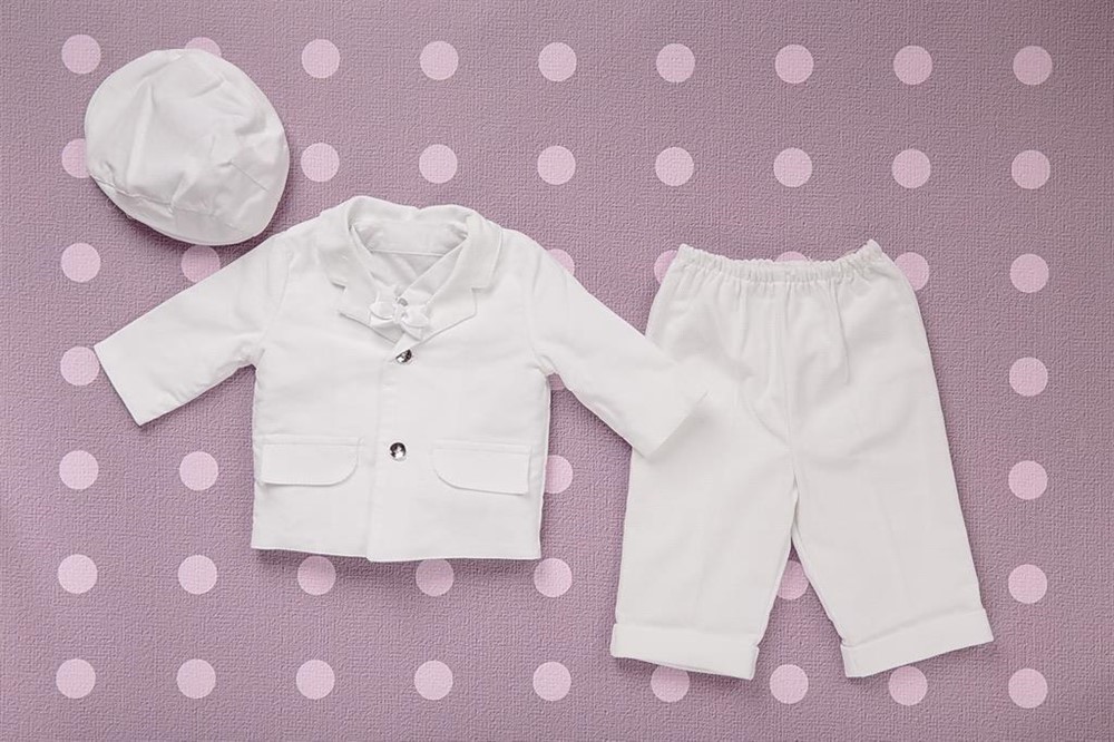 74 wit kostuumpje bruidsjonker pakje doop doopkleding Manuel - Afbeelding 2