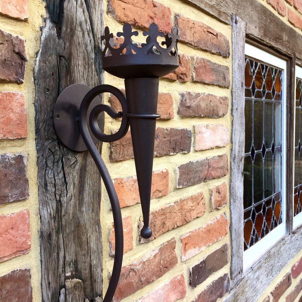 Mooie middeleeuwse fakkel - wandlamp - Afbeelding 5
