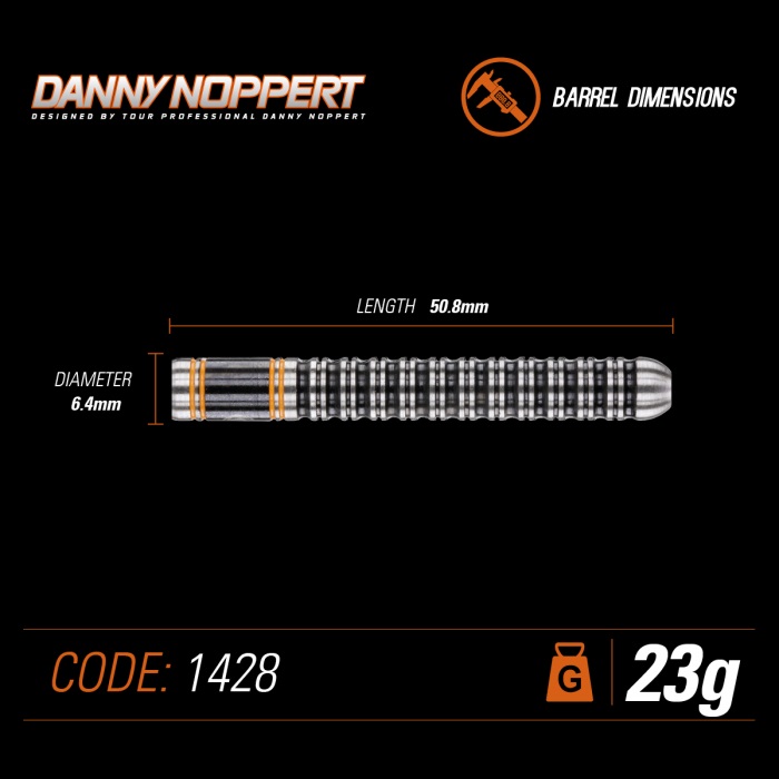 Dartpijlen Winmau Danny Noppert Onyx Coating 90% tungsten - Afbeelding 5