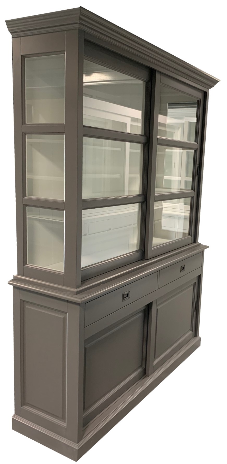 Buffetkast Montfoort muis grijs - wit 160 x 50/40 x 220 - nr. 1