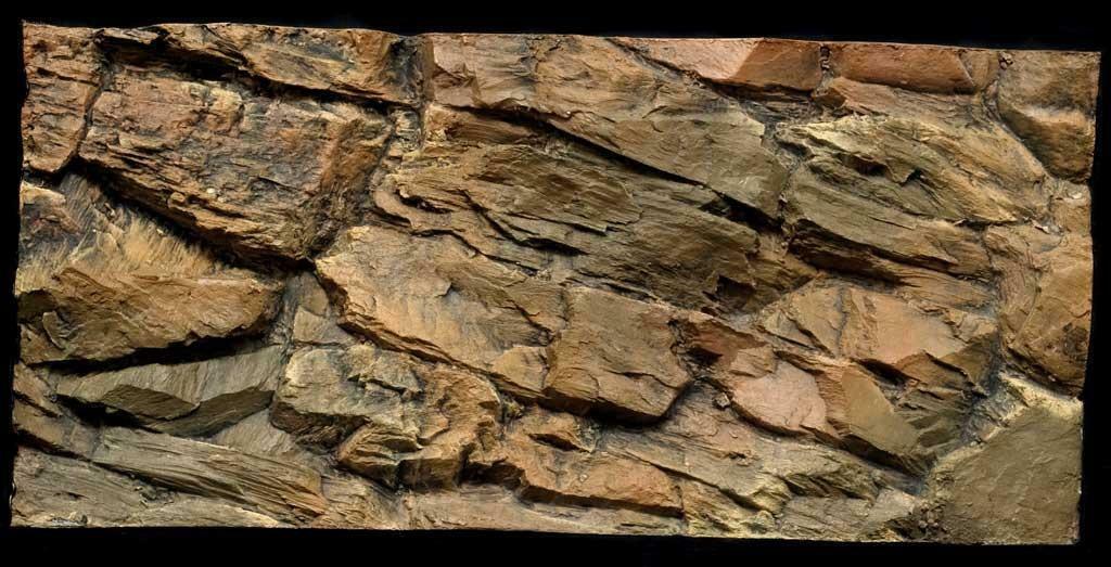 "Rock" Polyester Aquarium achterwanden in 1 of 2 delen. - Afbeelding 2