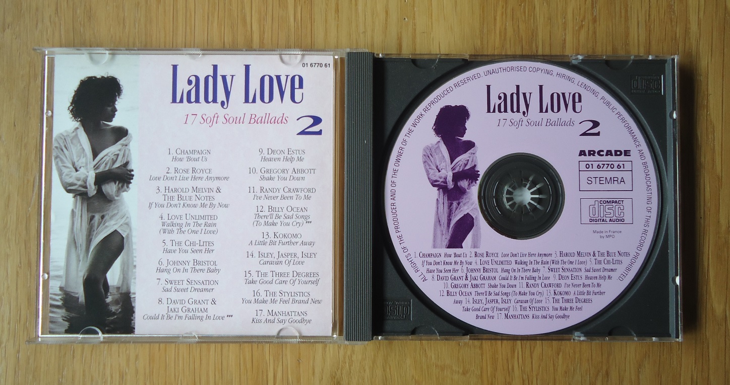 Te koop de originele verzamel-CD "Lady Love 2" van Arcade. - Afbeelding 3