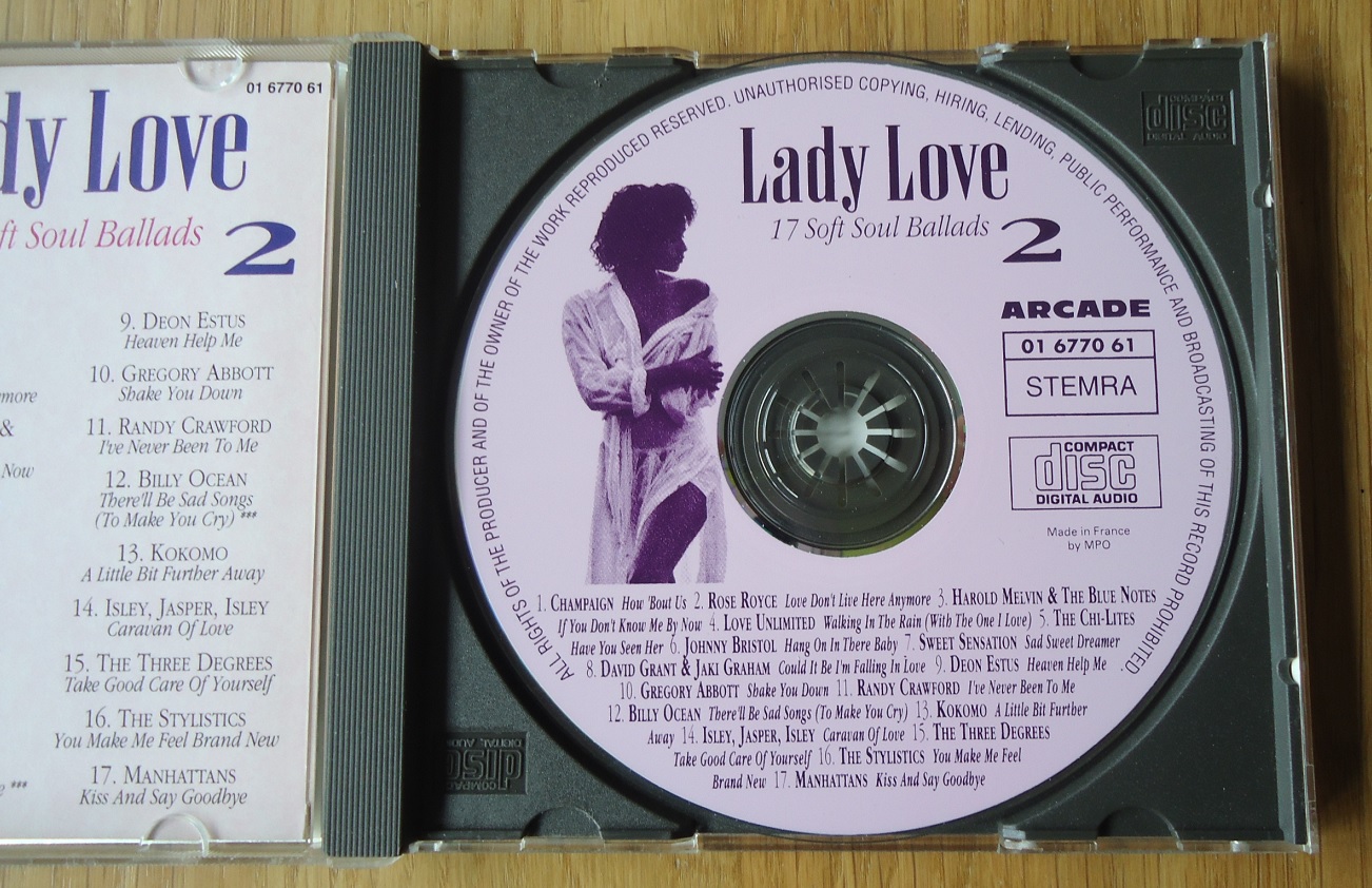 Te koop de originele verzamel-CD "Lady Love 2" van Arcade. - Afbeelding 7