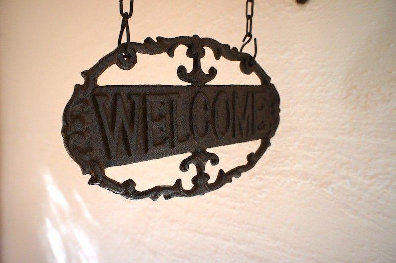 Uithangbordje-Welcome - gietijzer-welkom-gevelbord - Afbeelding 4