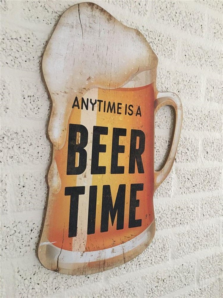 Wandbord bierpul met tekst-anytime is a BEER TIME-bier - Afbeelding 3