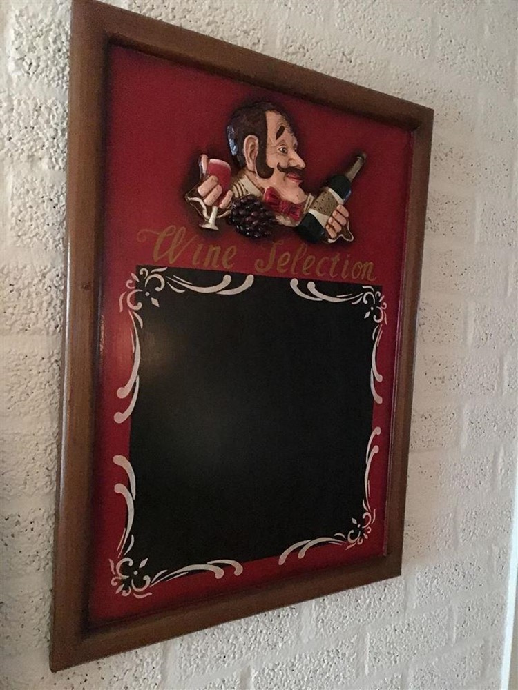 Wandbord hout met tekst:-Wine Selection- wijn- - Afbeelding 6
