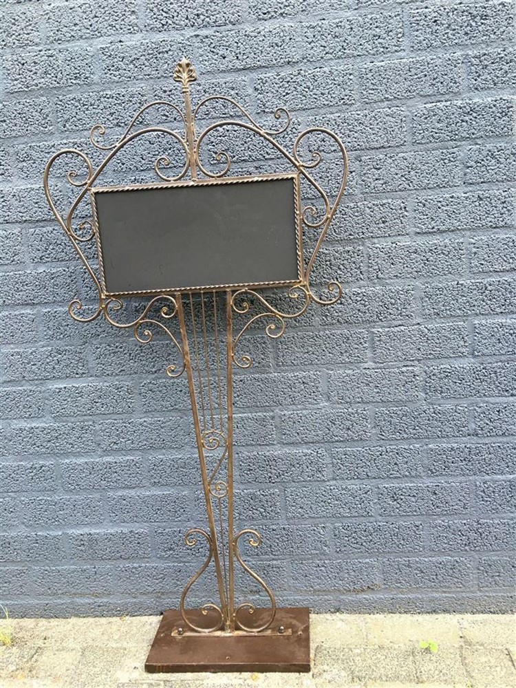 Welkom bord metaal op standaard-bruin-krijtbord- deco - Afbeelding 6