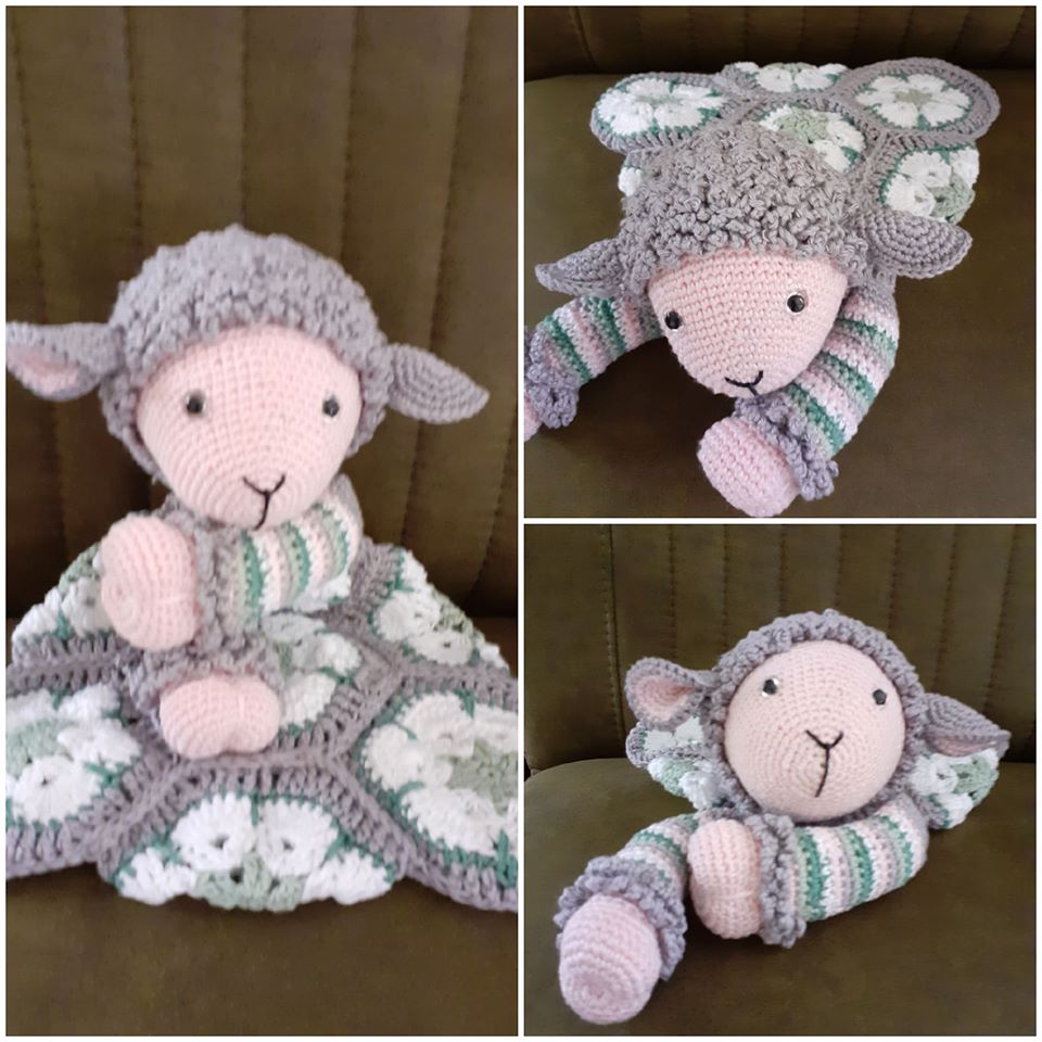 Knuffel schaap "gehaakt"