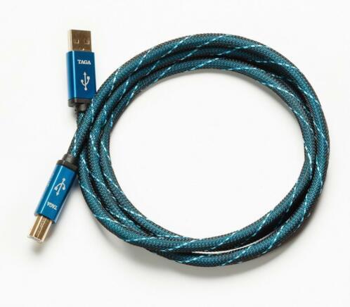 TAGA TUD-20 USB2.0 verguld, pure koperen geleiders! - Afbeelding 3