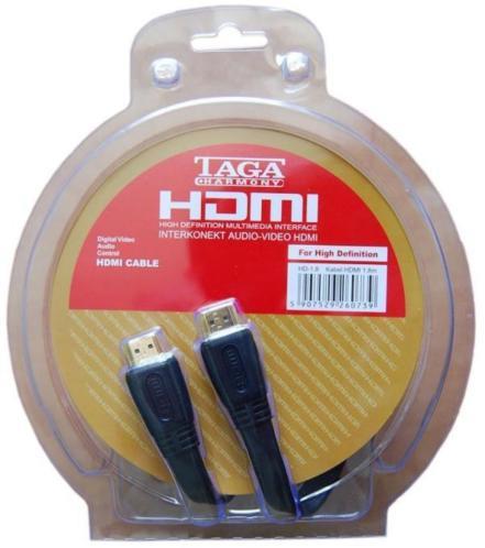 TAGA HDMI cable flexibel verguld! 1080P 1.8 meter - nr. 1