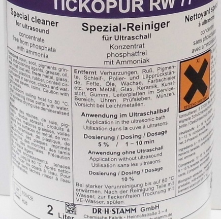 = Tickopur RW77 = Reinigings concentraat=30877 - Afbeelding 2